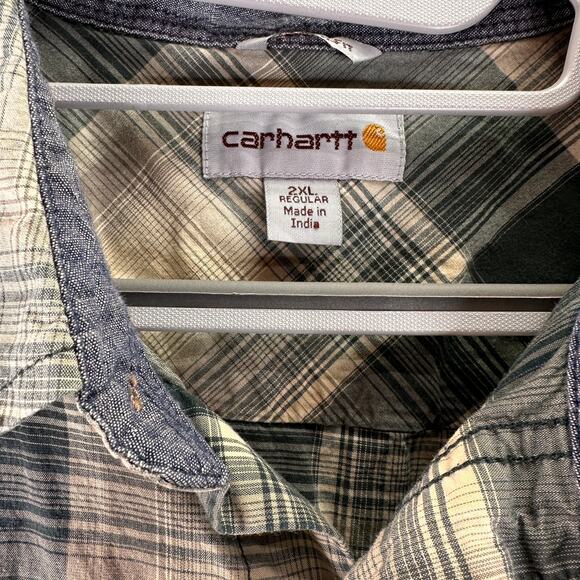 Carhartt Men's Rugged Flex Relaxed Fit Button Up Shirt Size 2XL - Picture 3 of 6